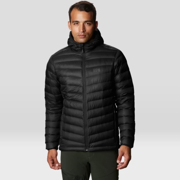 Mountain Hardwear Glen Alpine hooded down jacket puffer black - Picture 1 of 1